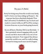 I shall see you all real soon. Hyson Green, West B & Carrington St. ❤️

#community #family #bombaydeli

Rahul